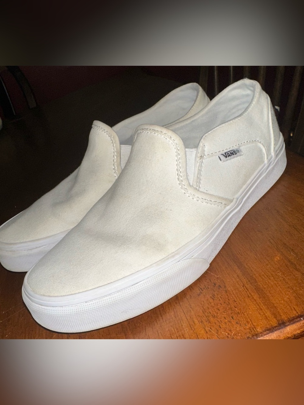 Women's White Vans